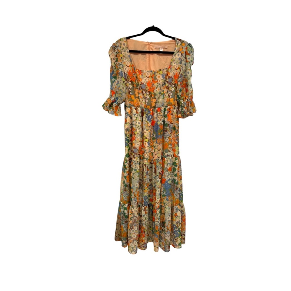 Multicolor Floral Hutch x Anthropologie Midi Dress